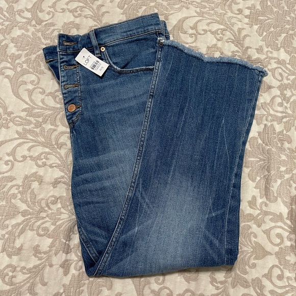 LOFT Denim - Ann Taylor Loft Fringe Crop Jeans